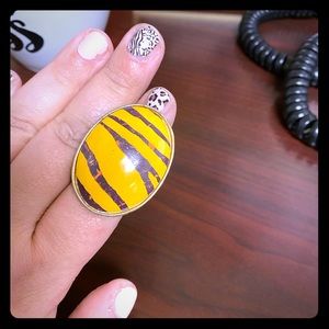 Purple and Gold ring